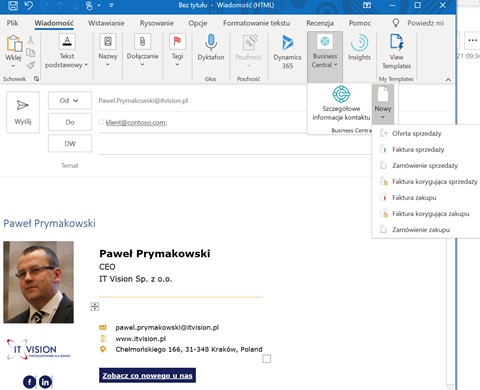 Integracja pakietu Office 365